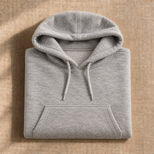 The Fleece Hoodie in Heather Grey
