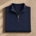 The Quarter-Zip Sweater in Navy